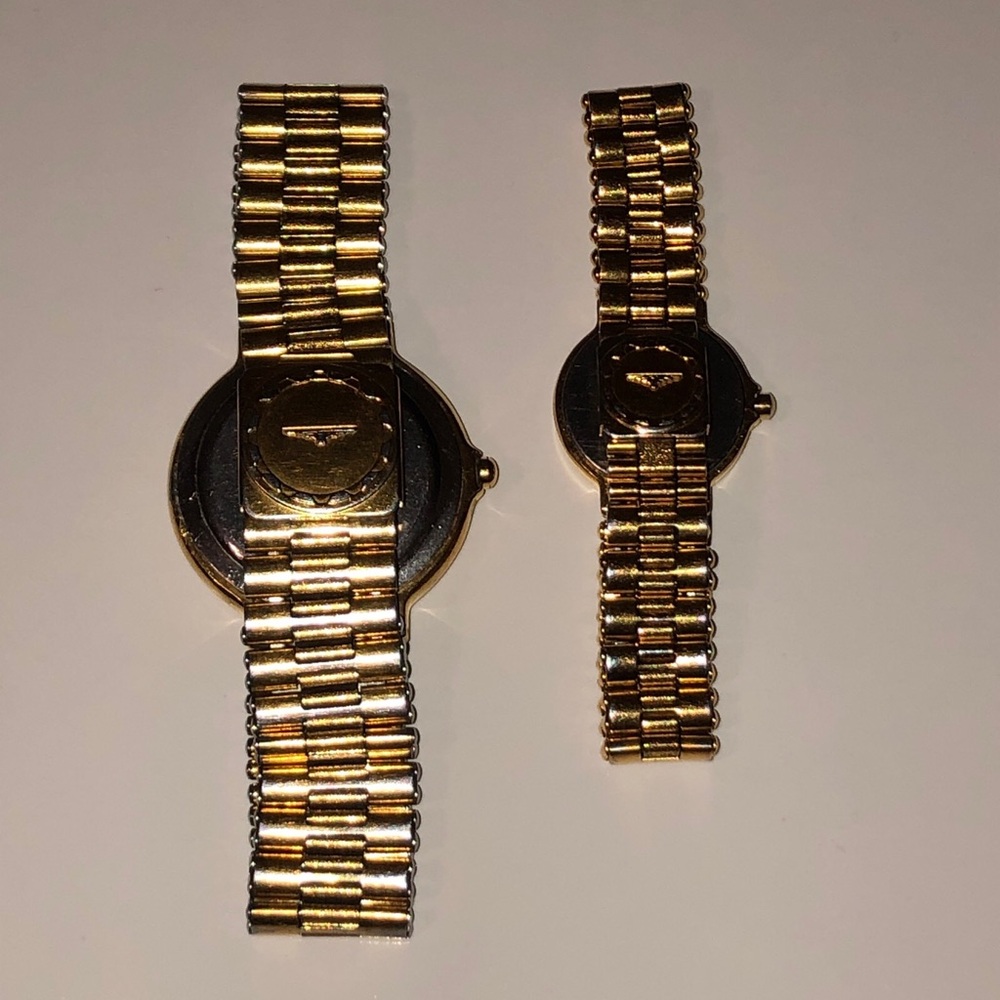 Longines Conquest His And Hers Matching Set Gold Tone Wrist Watches Authentic - Picture 3 of 16